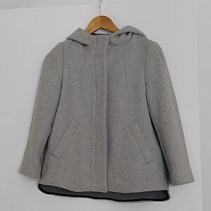 Zara Basic Black and Gray Coat